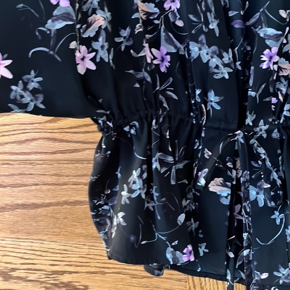 Limited Express Floral Kimono Top, Petite Small - Picture 4 of 5